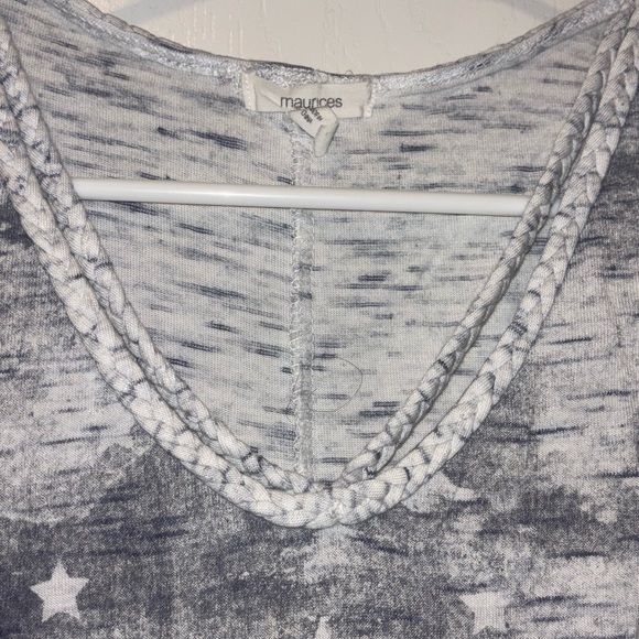 Maurices Arrow American Flag Graphic Tank Top. - Picture 2 of 3